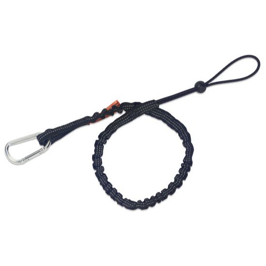 Squids 3100  Tool Lanyard - Single Carabiner - Black (19002)