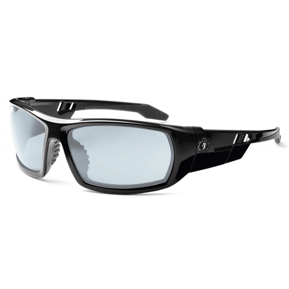 Skullerz 50080E Odin Safety Glasses Black Frame Sunglasses - Indoor/Outdoor Lens