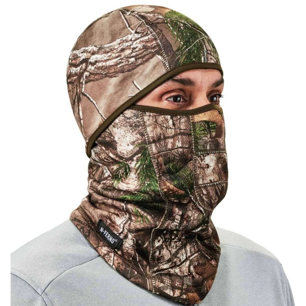 N-Ferno 6823RT  Balaclava Face Mask - Wind-Proof, Hinged Design Realtree Camo