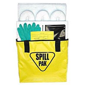 EnviroMet SP-1O  Deluxe Oil Only Spill Kit with Water-Resistant Yellow Vinyl Bag