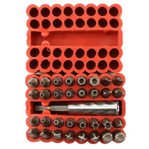 Enkay 3033  33-Piece 1" Security Insert Bit Set with Case and Bit Holder