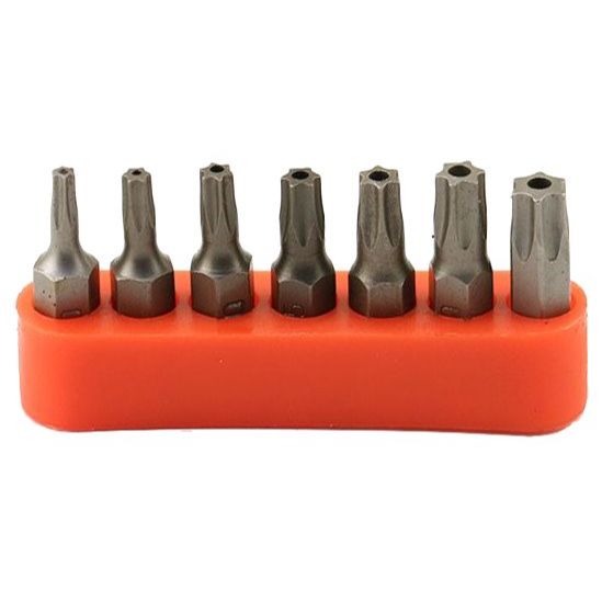 Enkay 3047-C  7-Piece 1" Tamper Proof Torx Screw Bit Set  T10 to T40