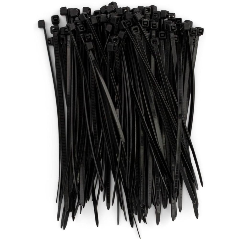 Enkay 7045  4" Black Nylon Cable Ties 18# Strength - 100 per Package