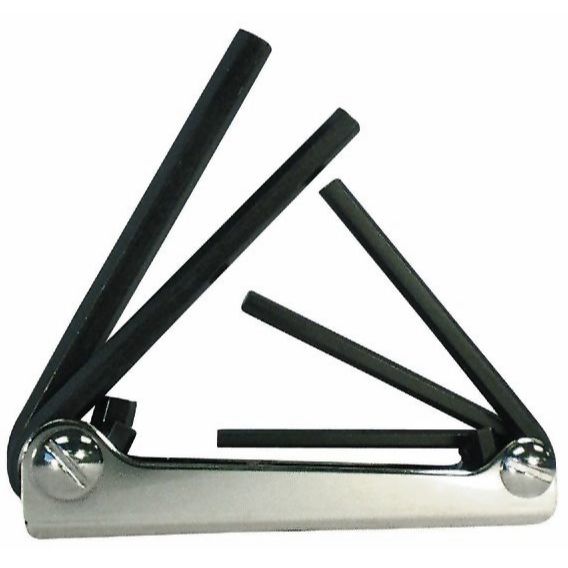 Eklind 20511  5 Piece Classic Fold-Up SAE Hex Key Set (3/16" to 3/8")