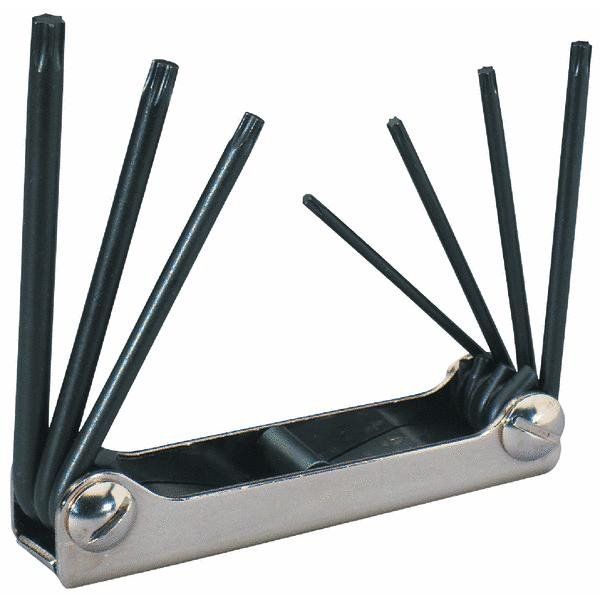 Eklind 22571  7 Piece Classic Fold-Up Torx Hex Key Set (T10 to T40)