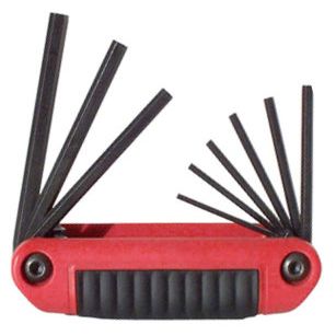 Eklind 25911  9 Piece Ergo-Fold SAE Fold-Up Hex Key Set (5/64" to 1/4")