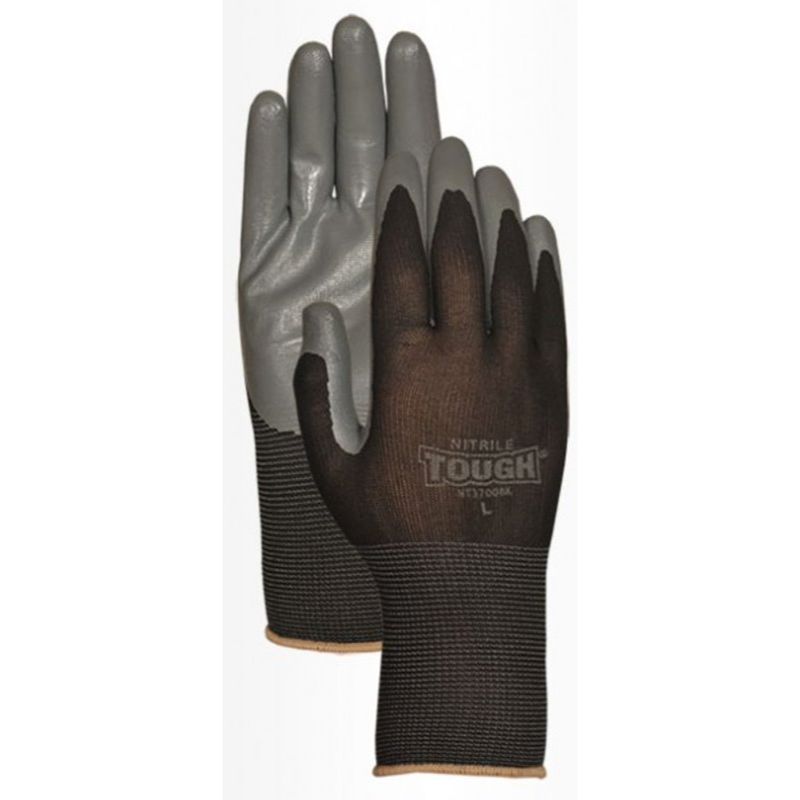 Bellingham NT3700BK Nitrile Tough Palm With Nylon Knit Liner - Large Bellingham NT3700BK Nitrile Tough Palm With Nylon Knit Liner - Large