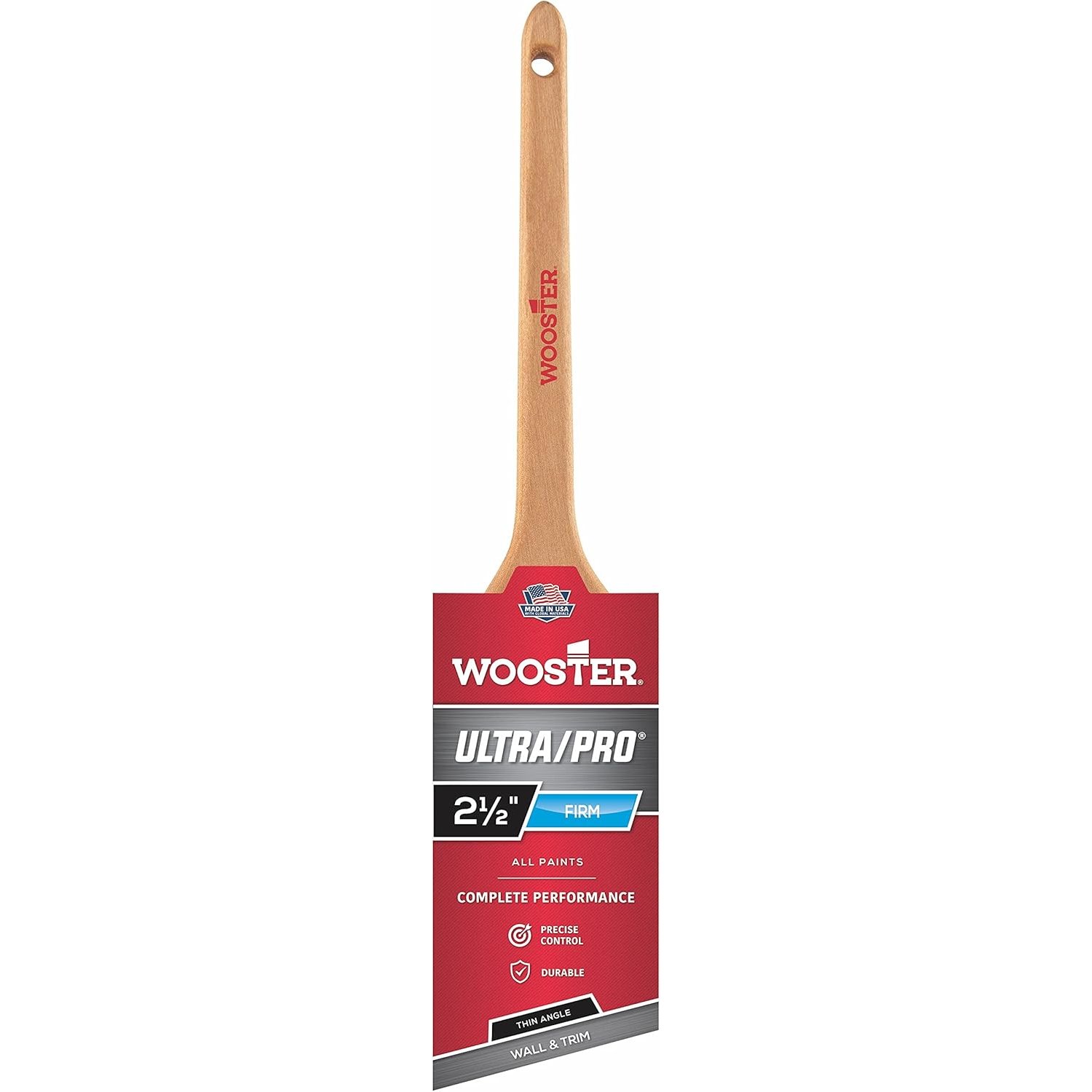 Wooster 0041810024  4181-2-1/2 Ultra/Pro Firm Thin Angle Sash 2-1/2" Paintbrush