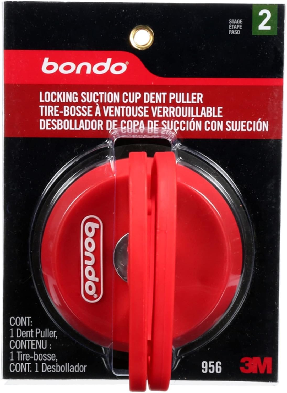 3M 956  Bondo Double Handle Locking Suction Cup Dent Puller