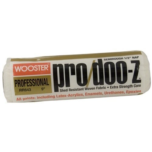 Wooster RR643-9 Pro/Doo-Z 9" Shed Resistant Professional Roller Cover with 1/2" Nap Wooster RR643-9 Pro/Doo-Z 9" Shed Resistant Professional Roller Cover with 1/2" Nap