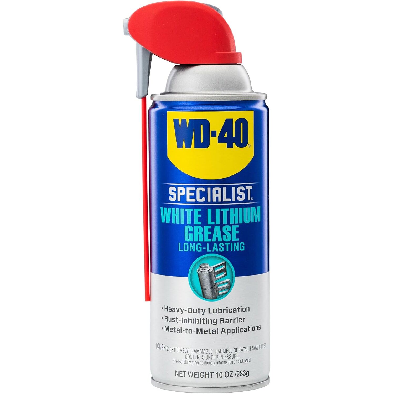 WD-40 300615  Specialist White Lithium Grease Spray with Smart Straw - 11 oz Can