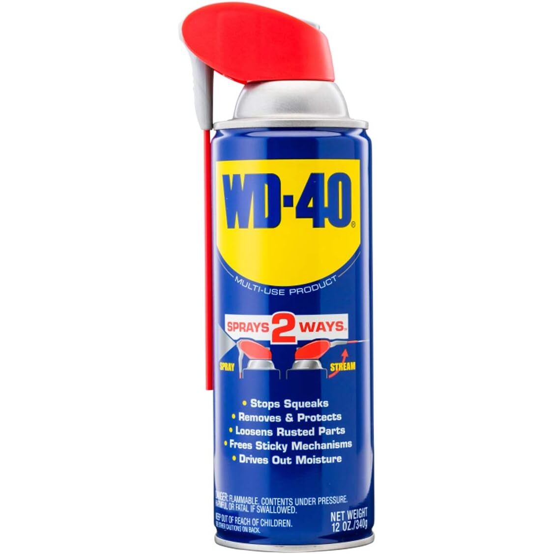 WD-40 49005  Multi-Use Product with Smart Straw - 12-oz Can