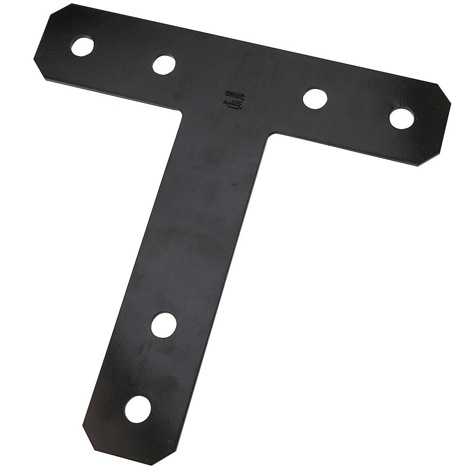 National N266-473  12" x 12" x 3/16" T-Plate - Black (1162BC)