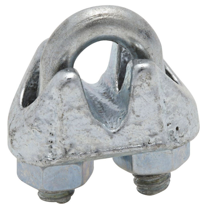 National N248-278  1/8" Wire Cable Clamp - Zinc Plated