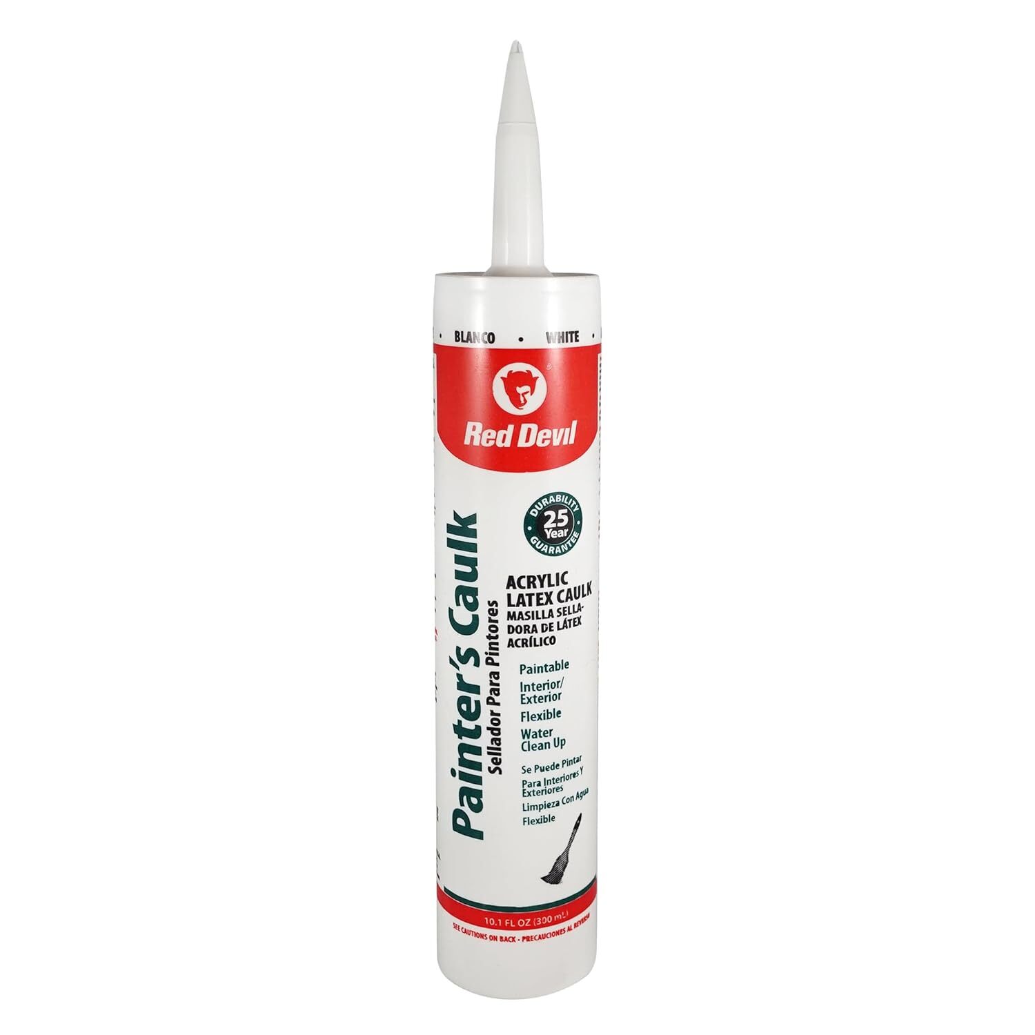 Red Devil 0746 Painter's Caulk 10.1 FL. OZ. Cartridge White Red Devil 0746 Painter's Caulk 10.1 FL. OZ. Cartridge White