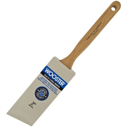 Wooster Z1293-2  Pro 30 Lindbeck Soft Black China Bristle 2" Angled Sash Paint Brush