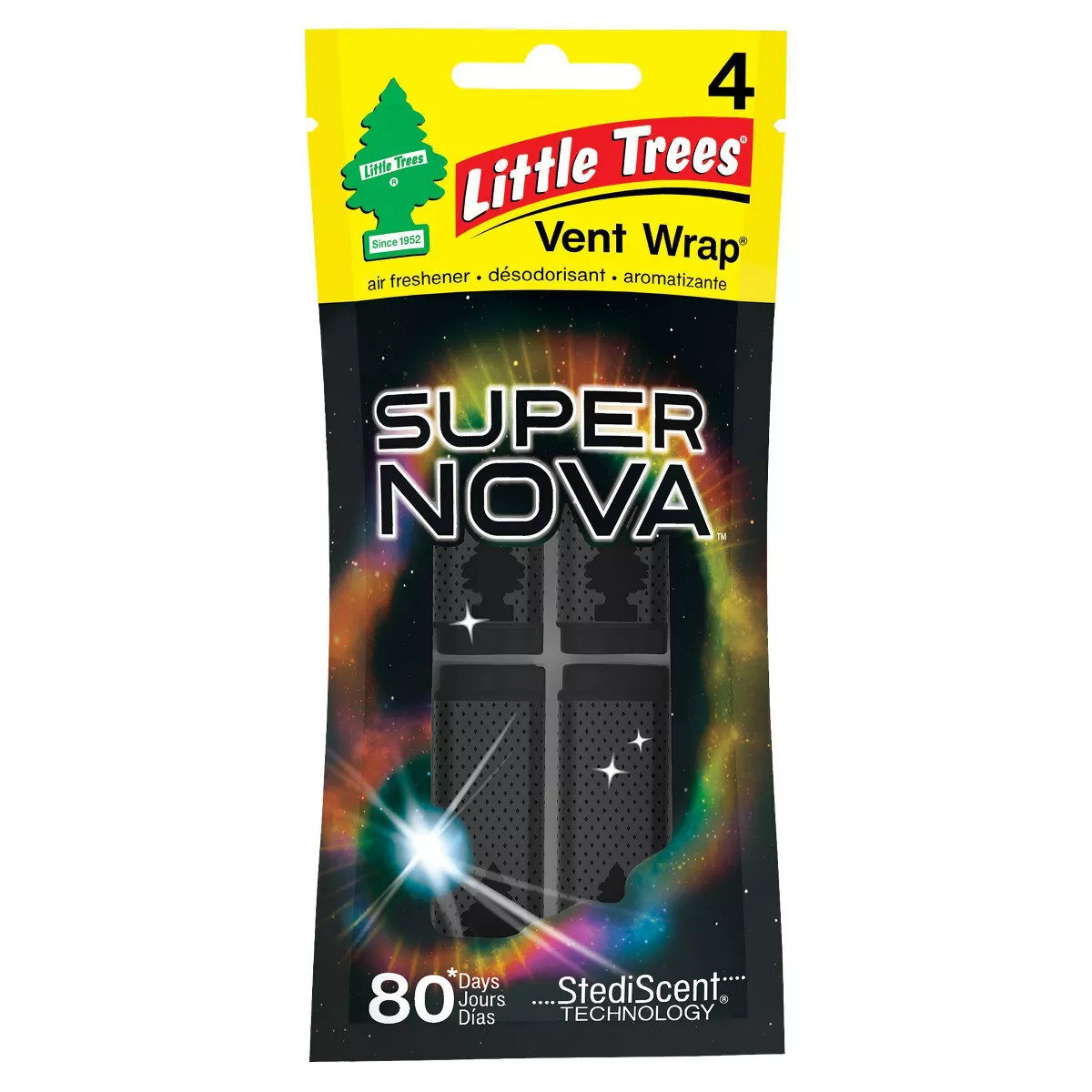 Little Trees CTK-52746  Vent Wrap Car Air Freshener Supernova Scent - 4 per Package