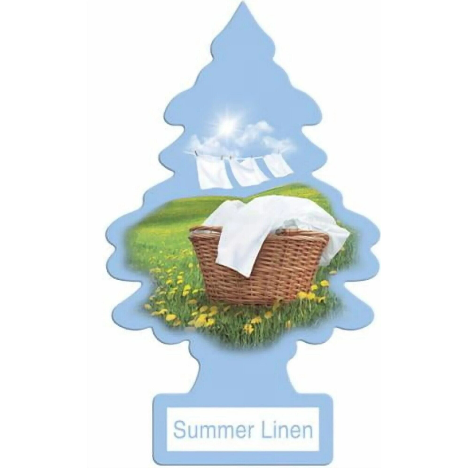 Little Trees U1P10574  Car Air Freshener Summer Linen Scent - Single Tree per Package