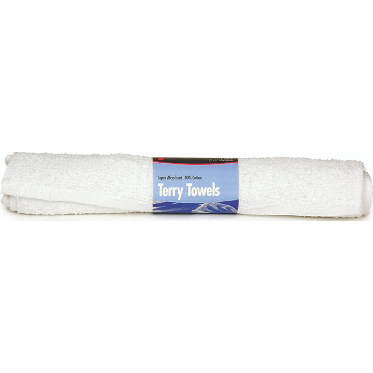 Buffalo 60229C  14" x 17" Super Absorbent Cotton Terry Towels -  3 per Package