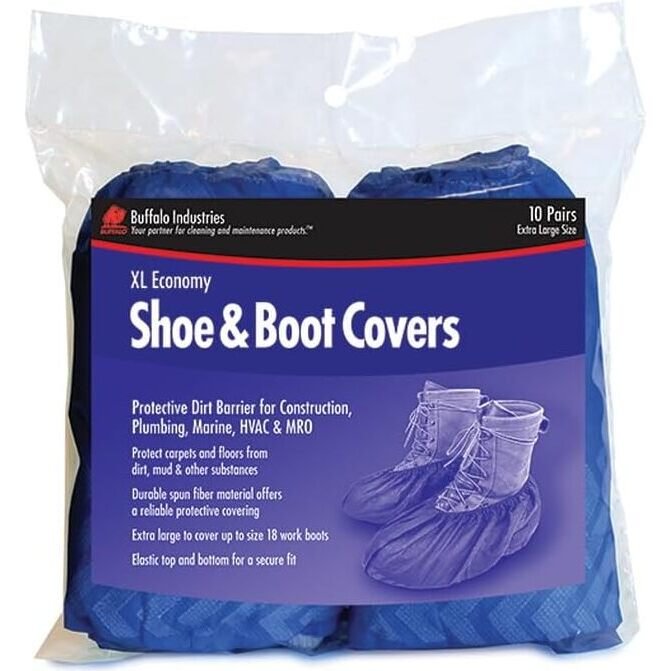 Buffalo 68401 XL Economy Shoe and Boot Covers - 10 Pair per Bag Buffalo 68401 XL Economy Shoe and Boot Covers - 10 Pair per Bag