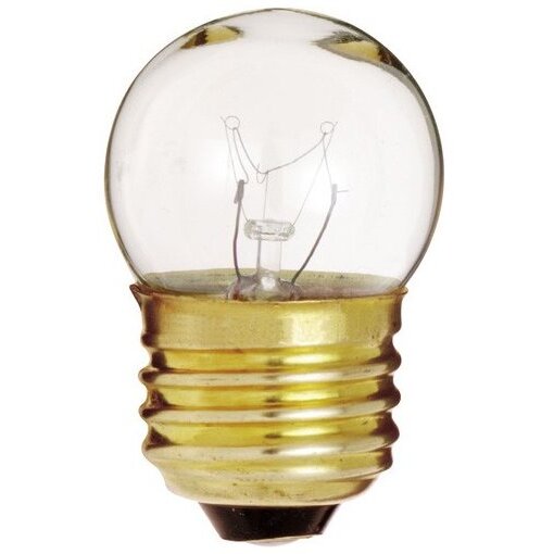 Satco S3794  7-1/2 Watt Sign & Indicator Clear S11 Light Bulb with Medium Base
