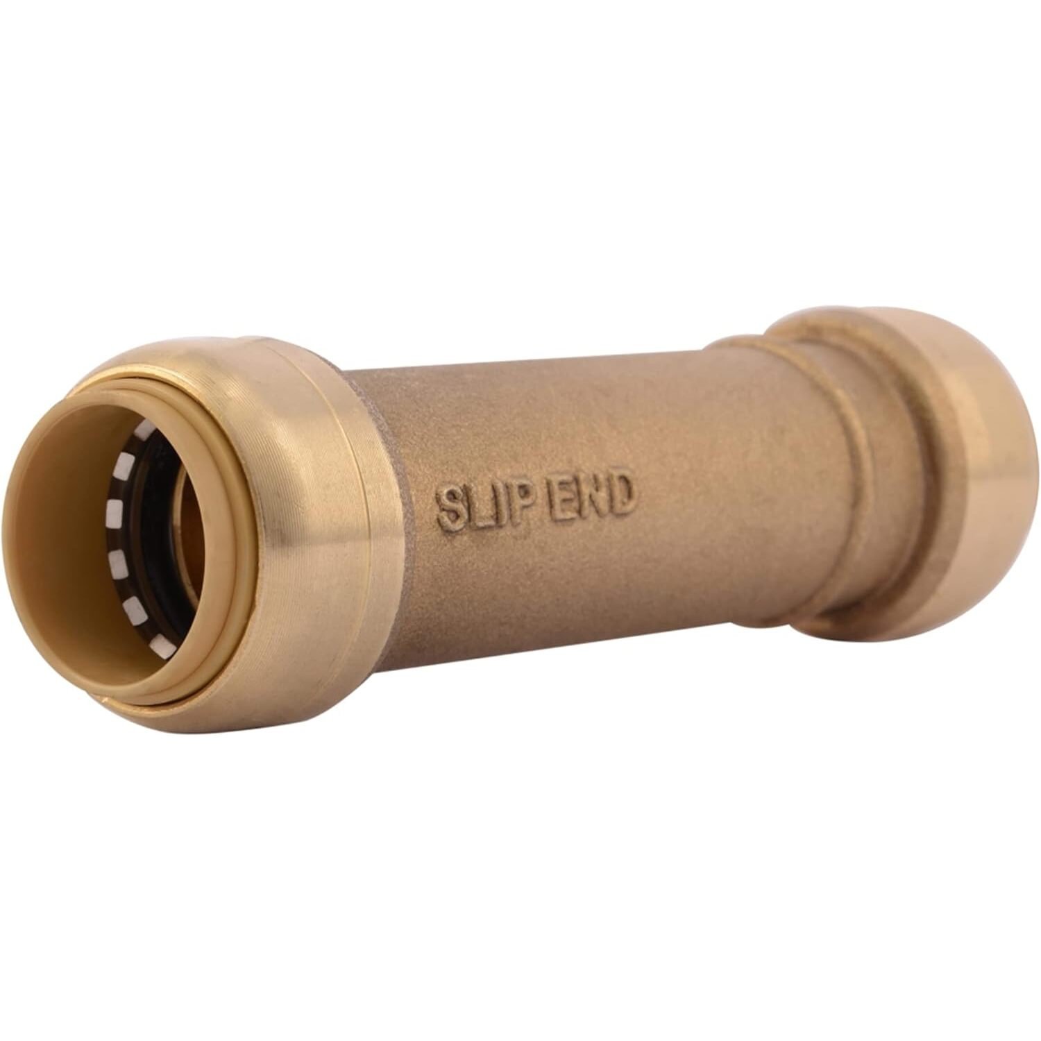 SharkBite U3016LFA  3/4" x 3/4" Push-to-Connect Brass Slip Coupler
