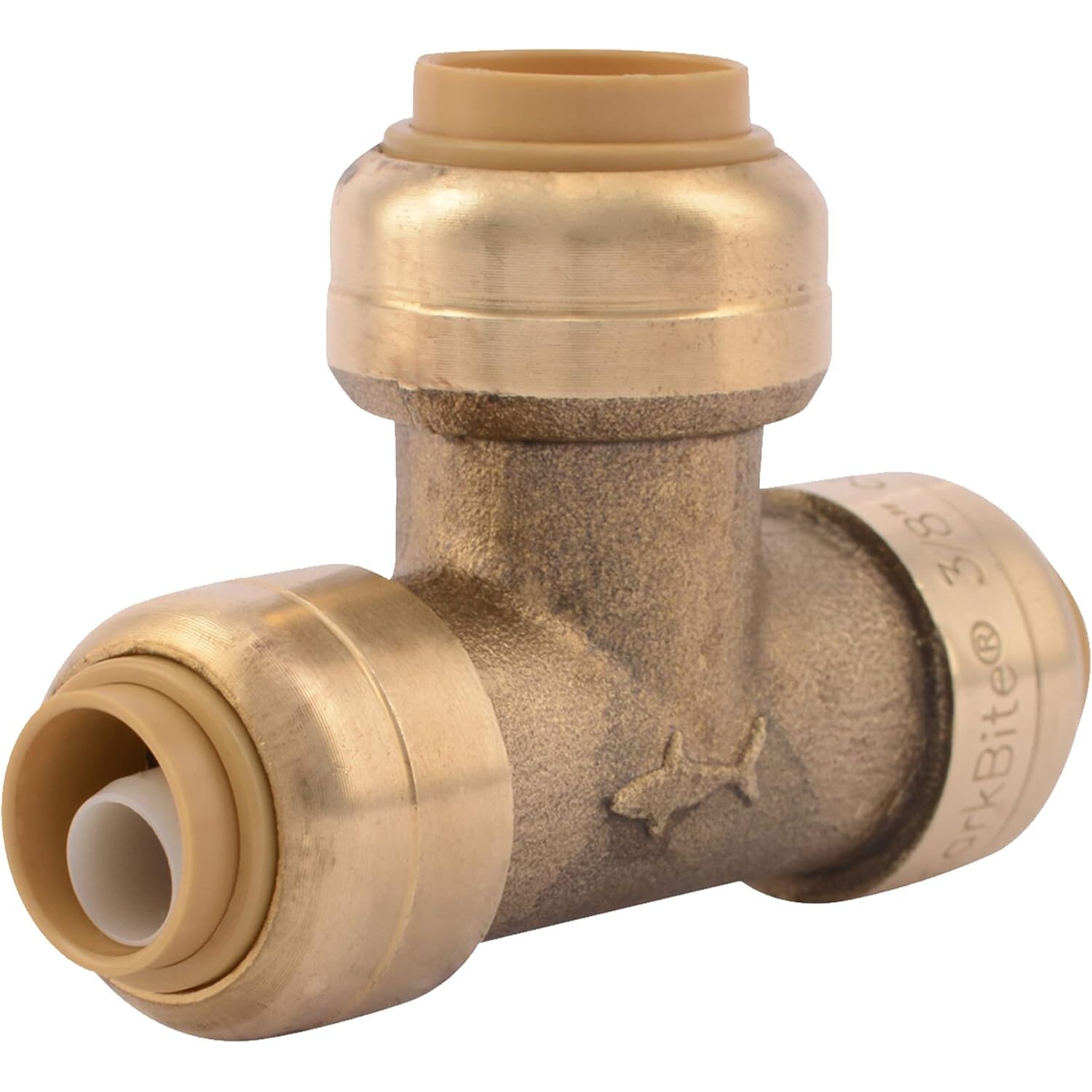 SharkBite U364LFA  3/8" (1/2" OD) x 3/8" (1/2" OD) x 1/2" Push-to-Connect Brass Reduciing Tee