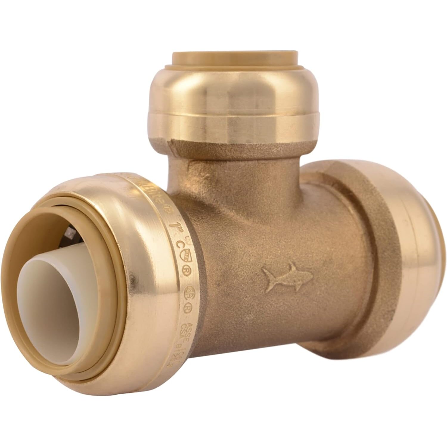 SharkBite U416LFA  1" x 1" x 3/4" Push-to-Connect Brass Reduciing Tee