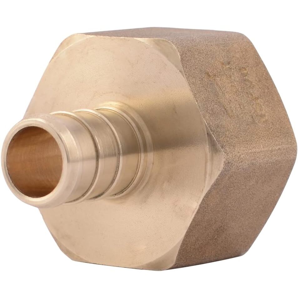 SharkBite UC068LFA  1/2" Barb x 3/4" FNPT Brass Female Connector for PEX