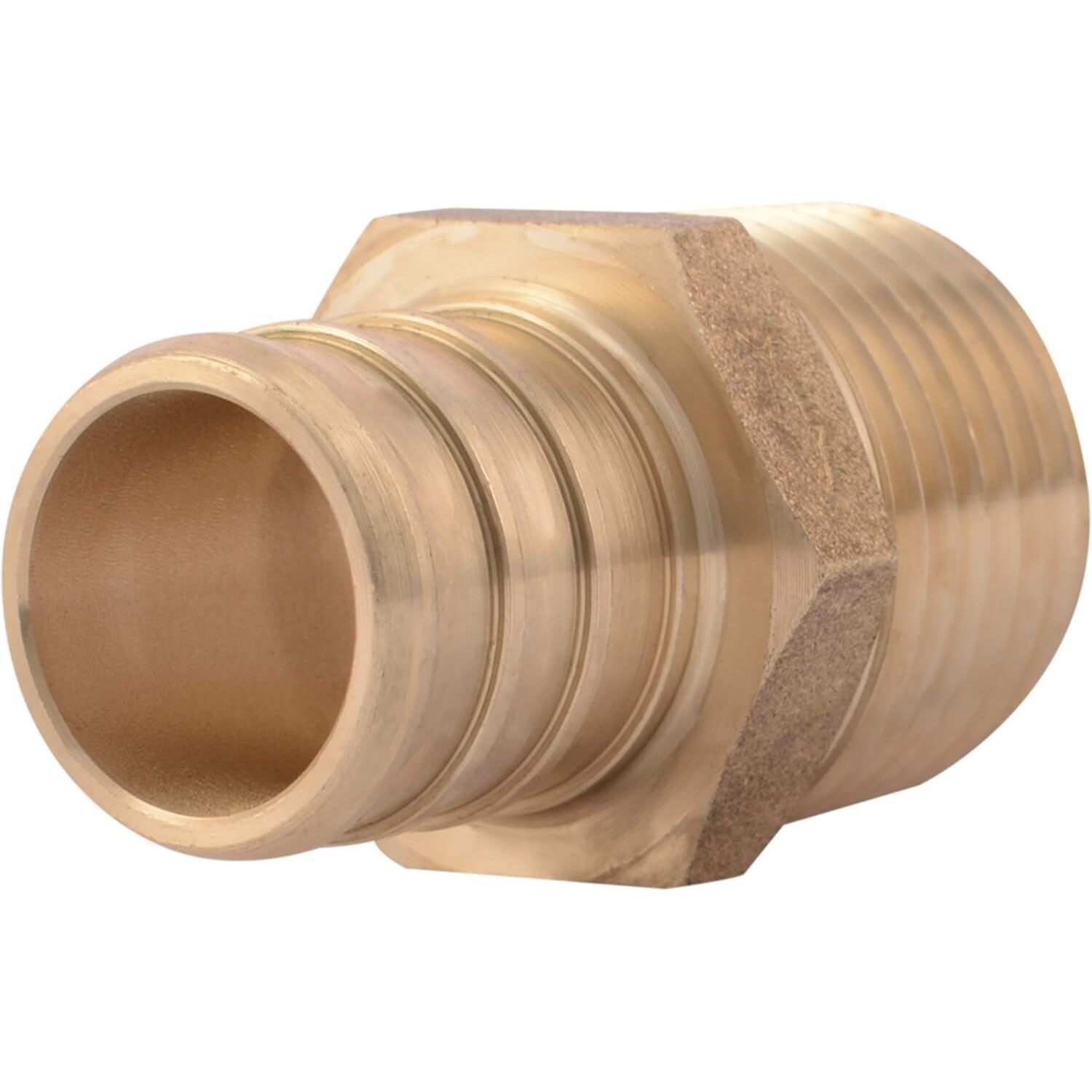 SharkBite UC138LFA  3/4" Barb x 1/2" MNPT Brass Male Connector for PEX