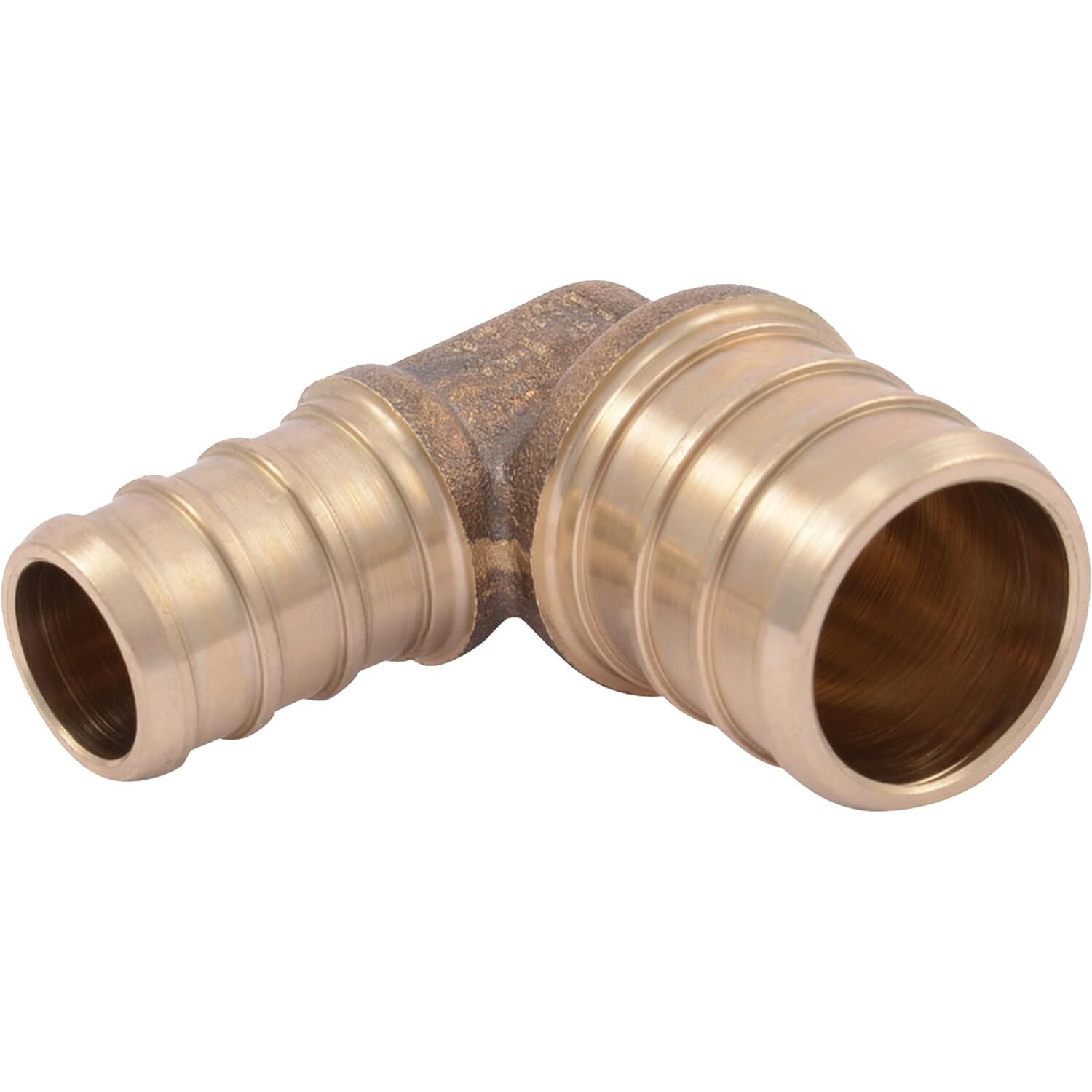 SharkBite UC274LFA  1/2" x 3/4" Barbed Brass 90 Degree Reducing Elbow for PEX