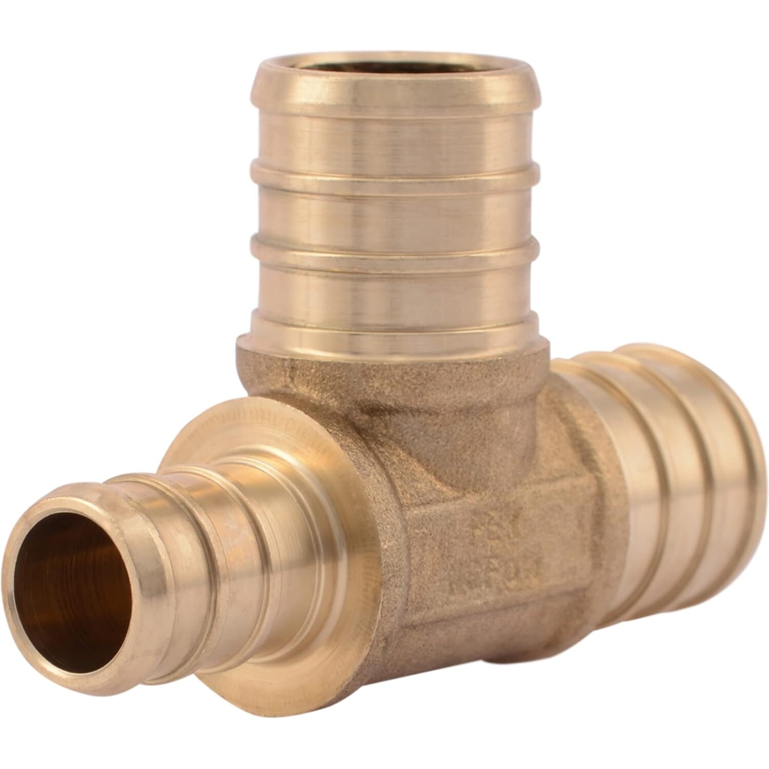 SharkBite UC444LFA  3/4" x 1/2" x 3/4" Barbed Brass Reducing Tee for PEX