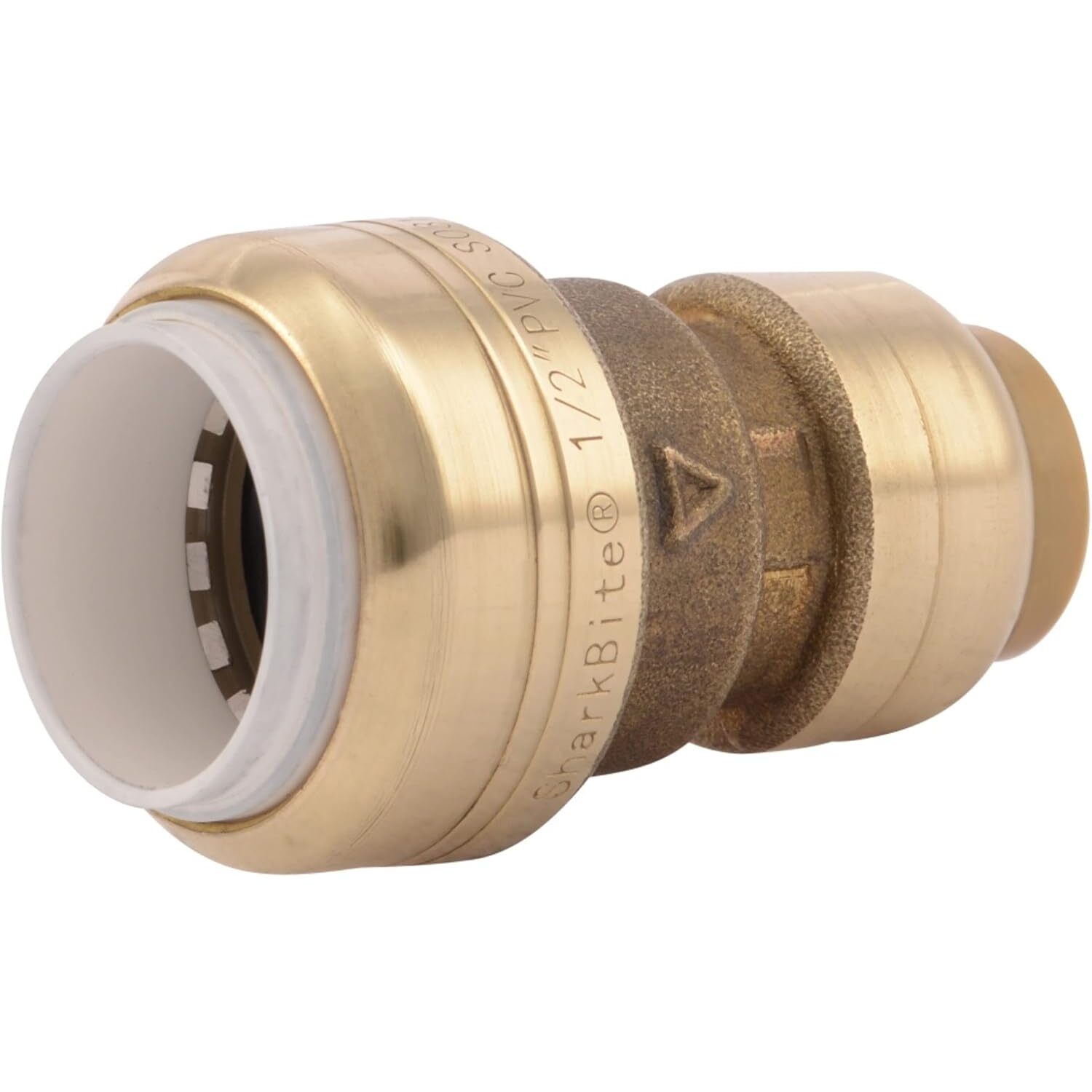 SharkBite UIP4008A  1/2" CTS x 1/2" PVC Push-to-Connect Transition Coupler