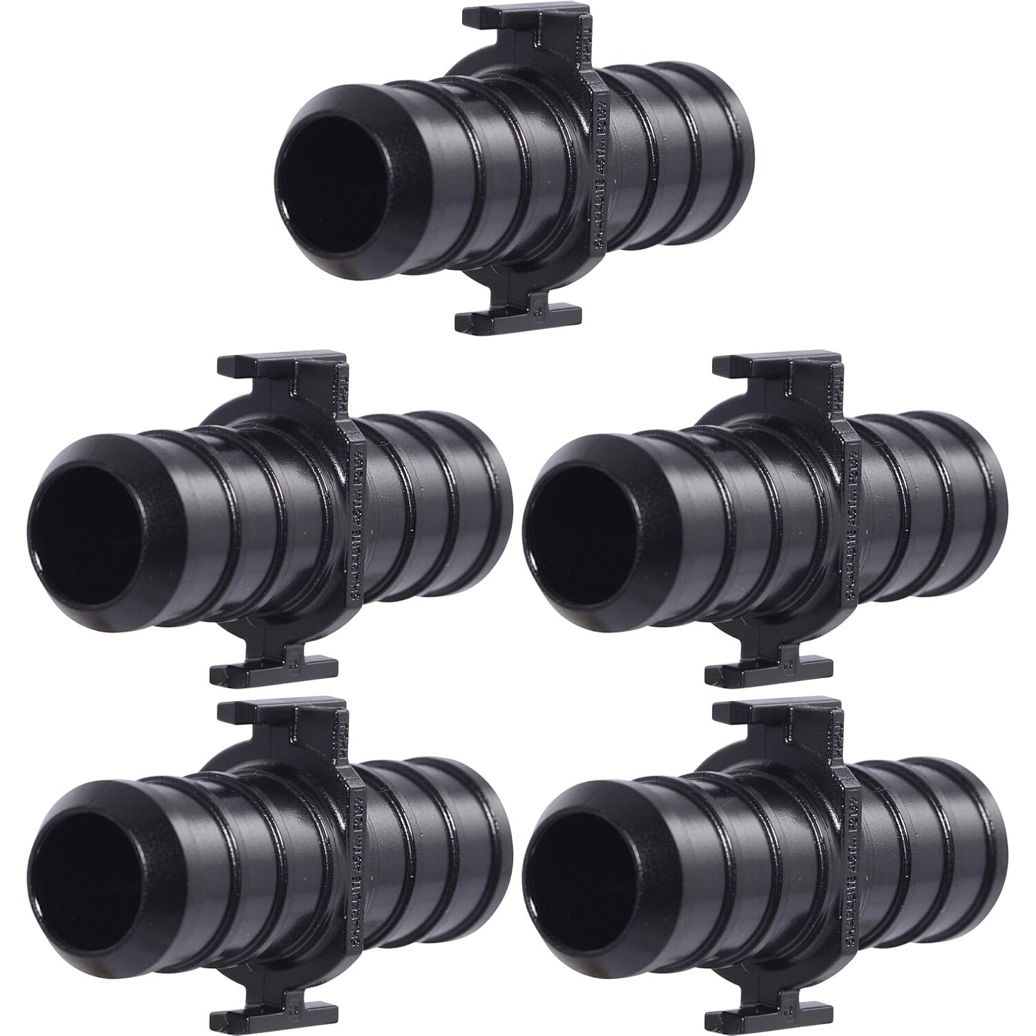SharkBite UP008A5  1/2" x 1/2" Barbed Poly Coupler for PEX - 5 per Package