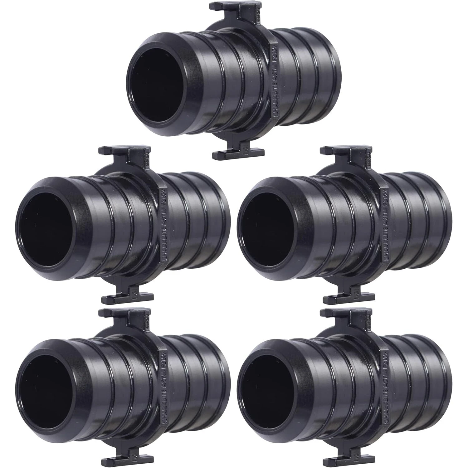 SharkBite UP016A5  3/4" x 3/4" Barbed Poly Coupler for PEX - 5 per Package