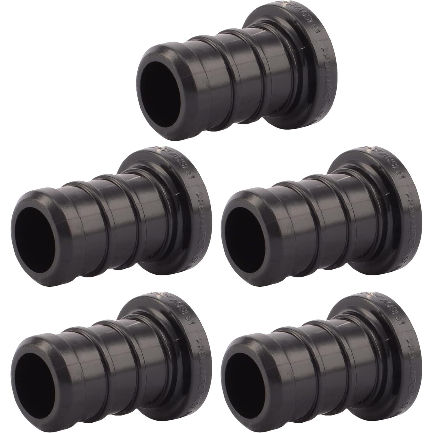 SharkBite UP514A5  1/2" Barb Poly End Plug for PEX - 5 per Package