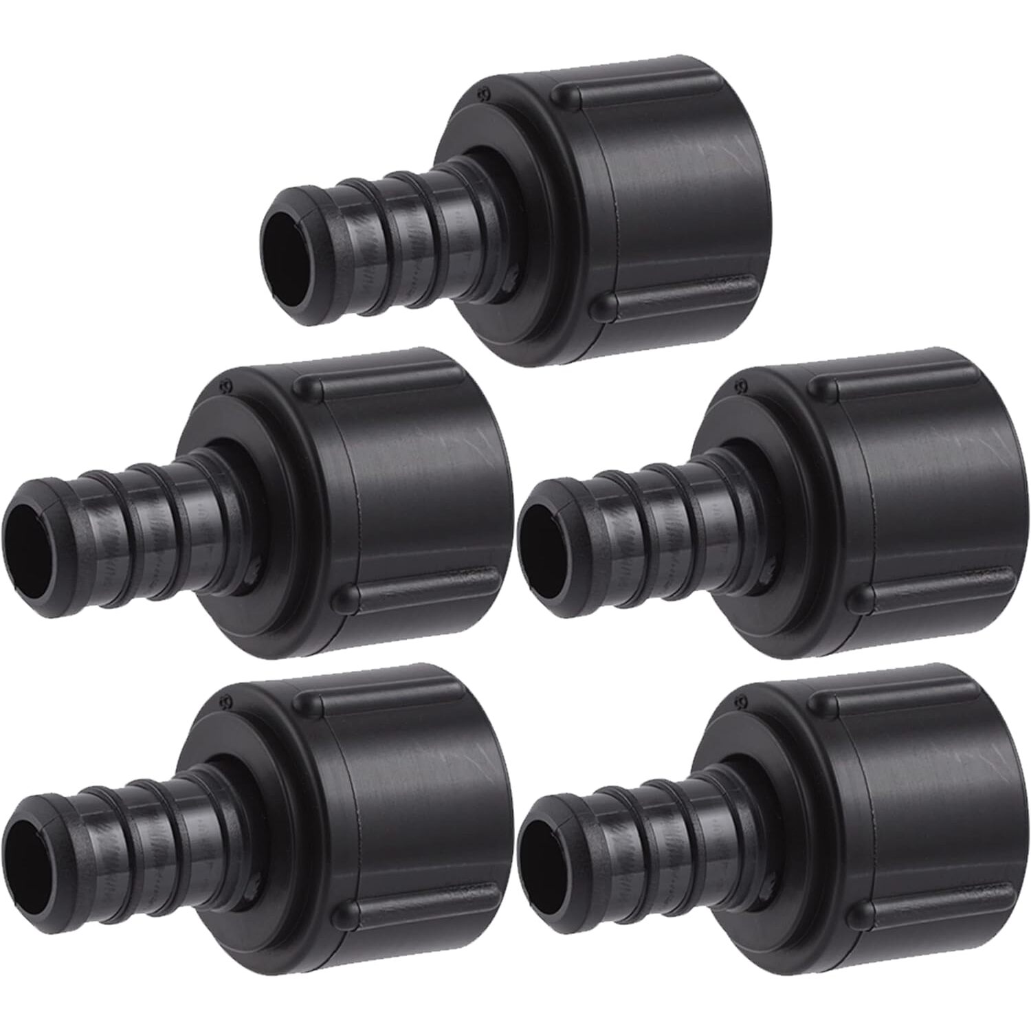 SharkBite UP526A5  1/2" Barb x 1/2" NPSM Poly Swivel Adapter for PEX -  5 per Package