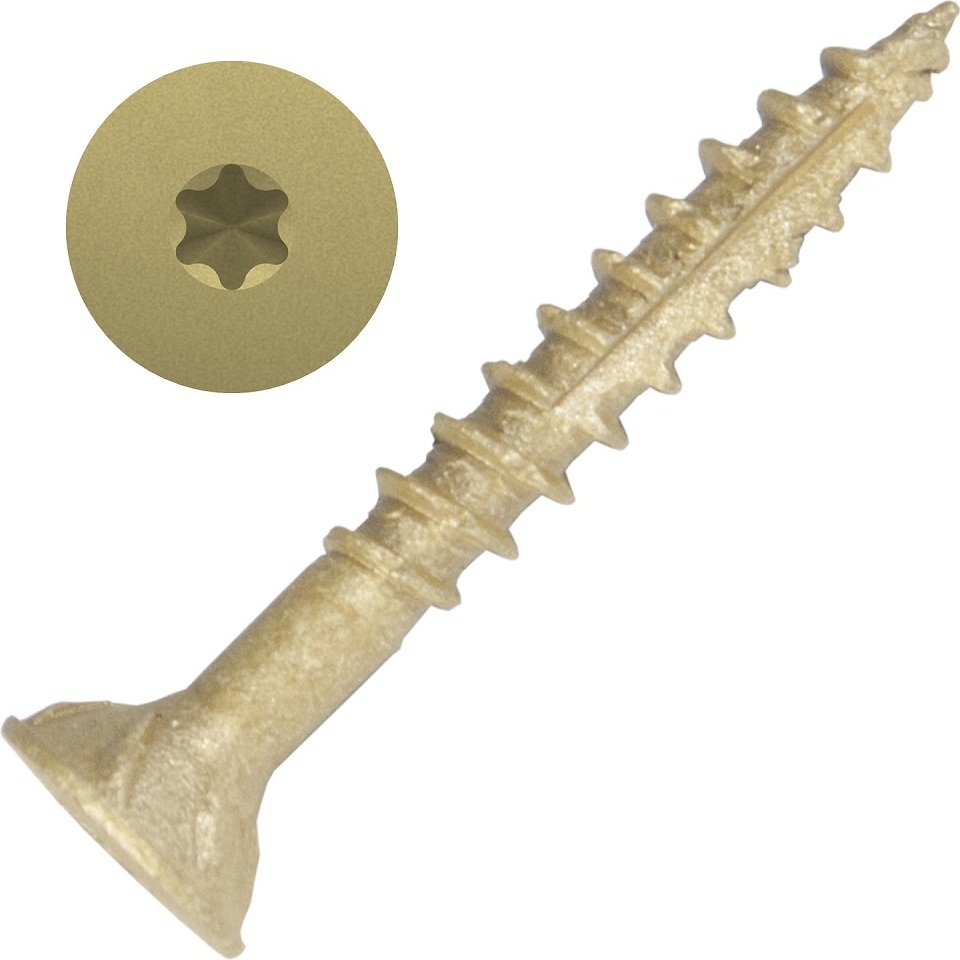 Screw Products 30124-29  AXIS #8 x 1-1/4" (T20-Drive) ZYTEC XT General Exterior Structural Screws - 1-lb Jar