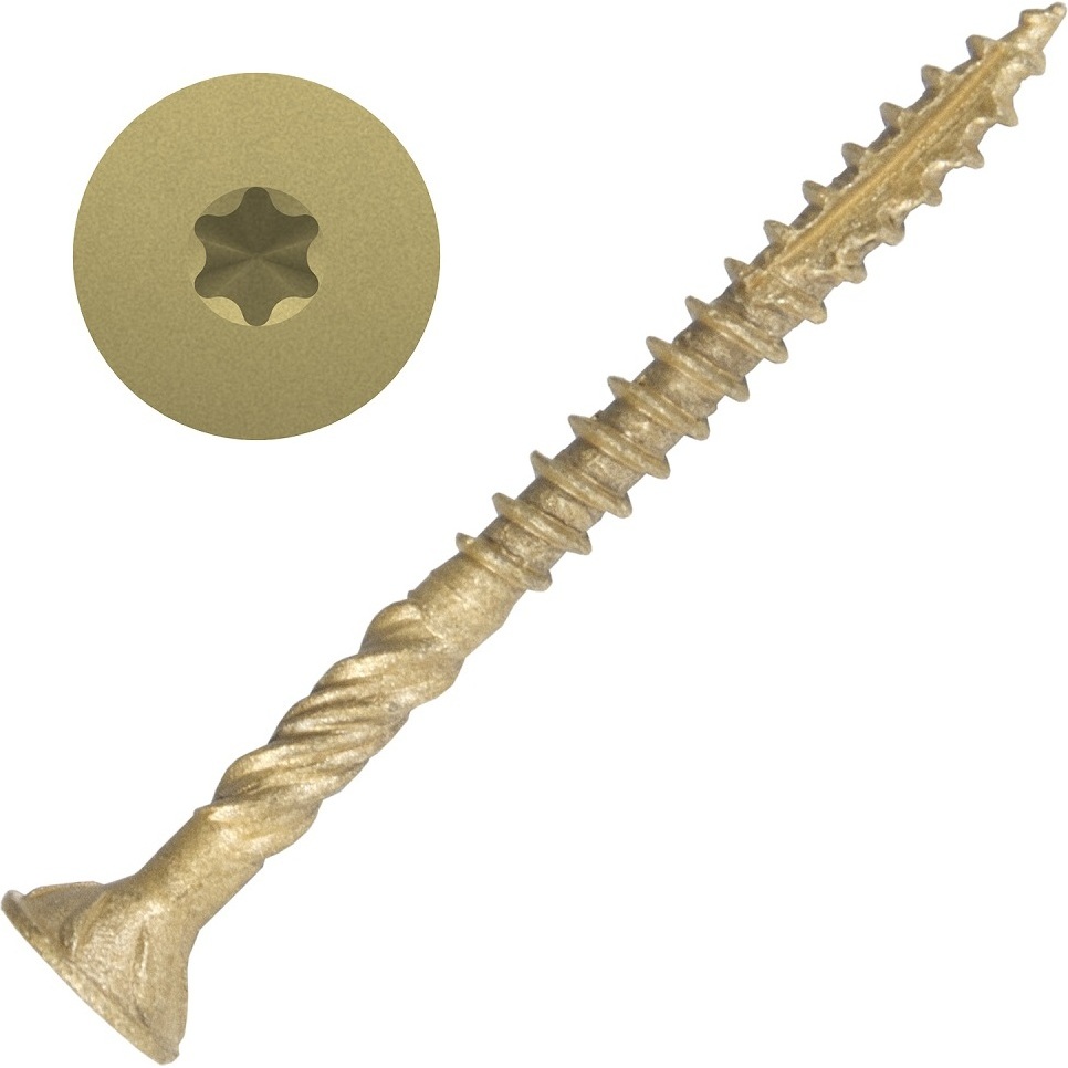 Screw Products 30127-29  AXIS #8 x 2" (T20-Drive) ZYTEC XT General Exterior Structural Wood Screws - 1-lb Jar (approx. 144)