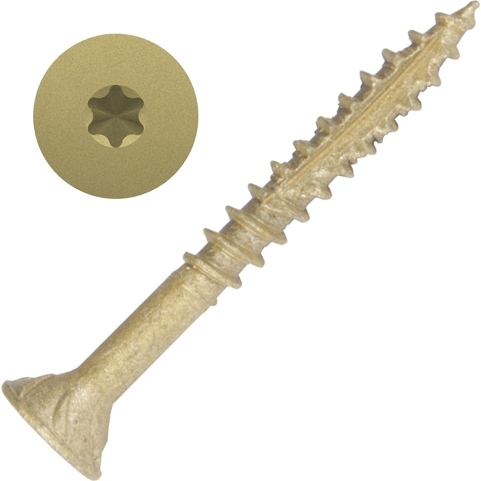 Screw Products 30256-29  AXIS #8 x 1-1/2" (T20-Drive) ZYTEC XT General Exterior Structural Screws - 6500 per Box