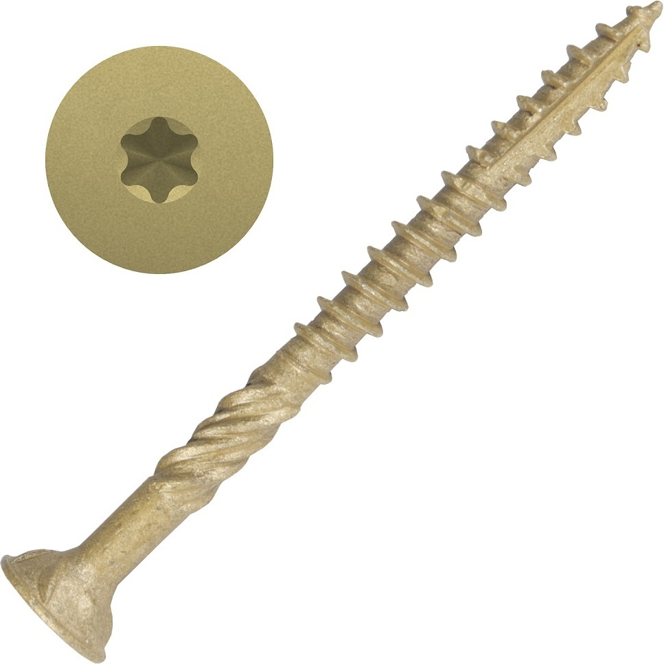 Screw Products 30328-29  AXIS #10 x 2-1/2" (T20-Drive) ZYTEC XT General Exterior Structural Wood Screws -  5-lb Jar (approx. 346)