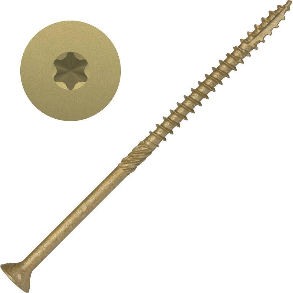Screw Products 30367-29  AXIS #14 x 5" (T30-Drive) ZYTEC XT General Exterior Structural Wood Screws -  50 per Package