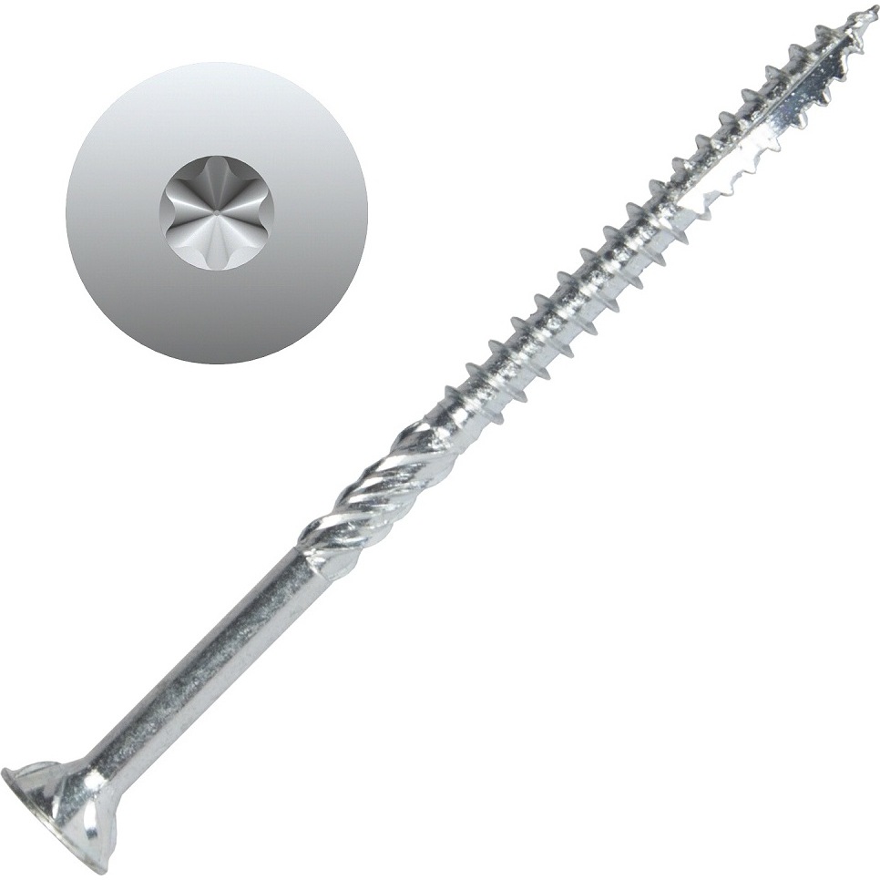 Screw Products 30117-03  AXIS #9 x 3" (T20-Drive) ZYTEC + General Interior Structural Wood Screws - 5-lb Jar (approx. 390)