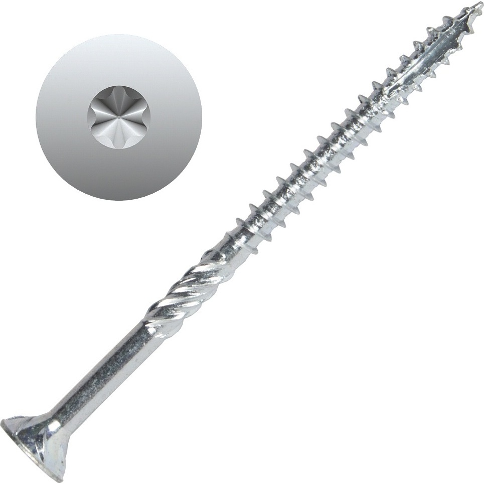 Screw Products 30129-03  AXIS #9 x 2-3/4" (T20-Drive) ZYTEC + General Interior Structural Wood Screws - 1-lb Jar (approx. 83)