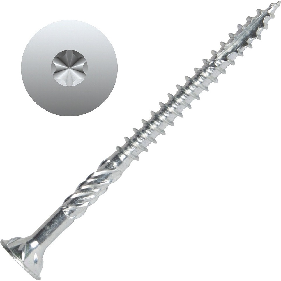 Screw Products 30302-03  AXIS #9 x 2-1/2" (T20-Drive) ZYTEC + General Interior Structural Wood Screws - 2500 per Pail