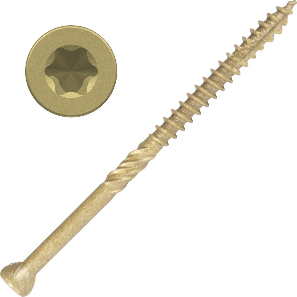 Screw Products 30436-29  EPIC #9 x 3" (T20-Drive) ZYTEC XT General Exterior Trim Head Screws - 2000 per Pail