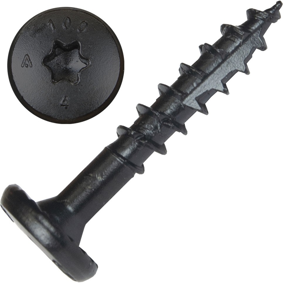 Screw Products 30511  NOVA #14 x 1-1/2" (T30-Drive) ZYTEC GX Exterior Structural Lag Screws - 100 per Jar