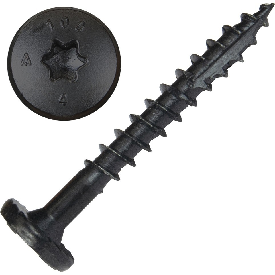 Screw Products 30515  NOVA #14 x 2" (T30-Drive) ZYTEC GX Exterior Structural Lag Screws - 100 per Jar