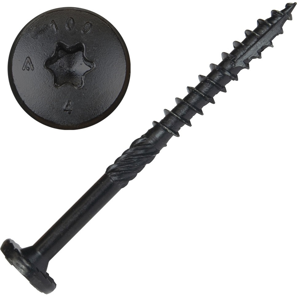 Screw Products 30525  NOVA #14 x 3" (T30-Drive) ZYTEC GX Exterior Structural Lag Screws - 50 Individually Tagged per Package