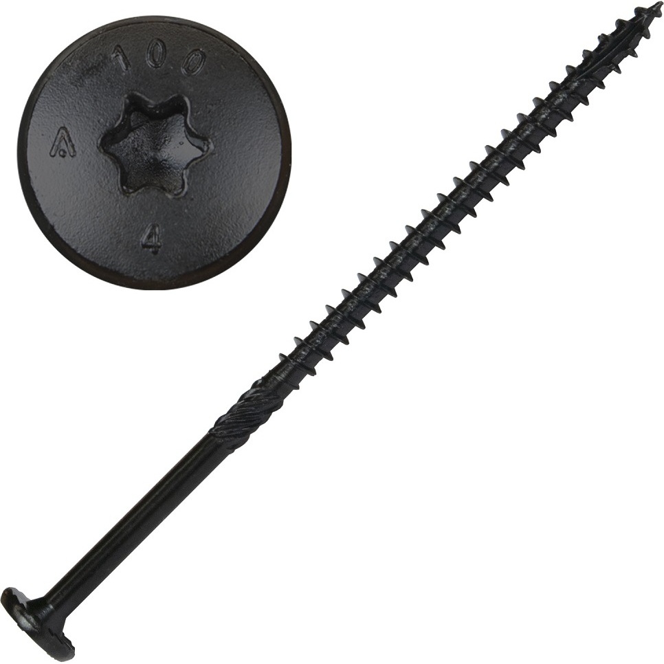 Screw Products 30537  NOVA #14 x 5" (T30-Drive) ZYTEC GX Exterior Structural Lag Screws - 50 Individually Tagged per Package